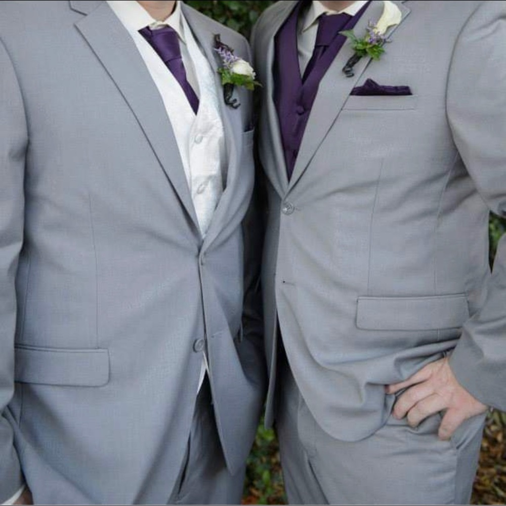 Light Gray mens suit
